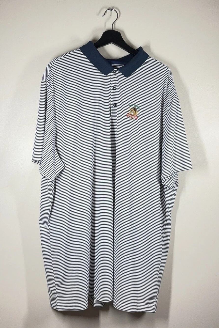 U.S. Open Oakmont 2016 Shirt Mens 3XL White Navy Stripe Nike Golf Polo USGA